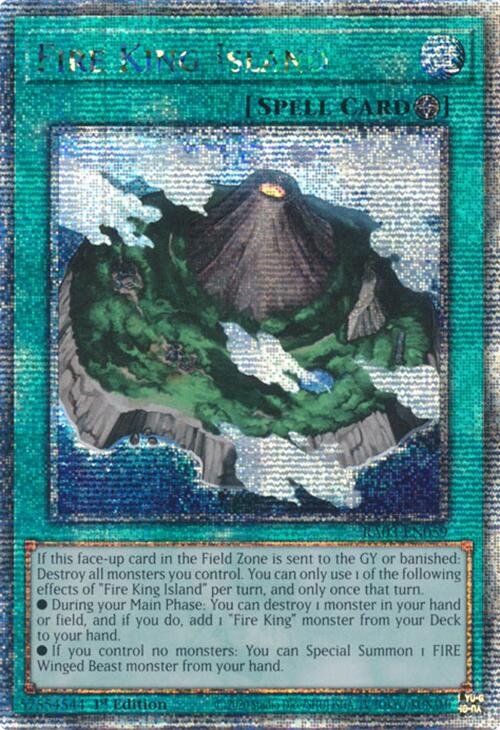 Fire King Island (Quarter Century Secret Rare) [RA03-EN059] Quarter Century Secret Rare | The Time Vault CA