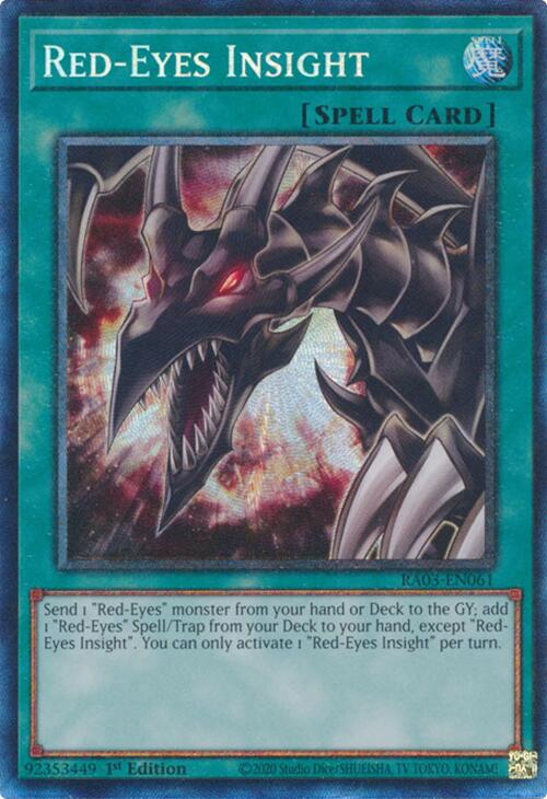 Red-Eyes Insight (CR) [RA03-EN061] Prismatic Collector's Rare | The Time Vault CA