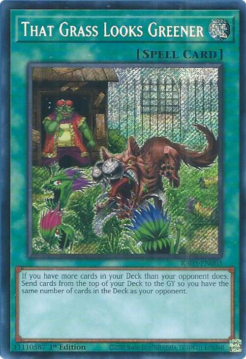 That Grass Looks Greener (Secret Rare) [RA03-EN063] Secret Rare | The Time Vault CA