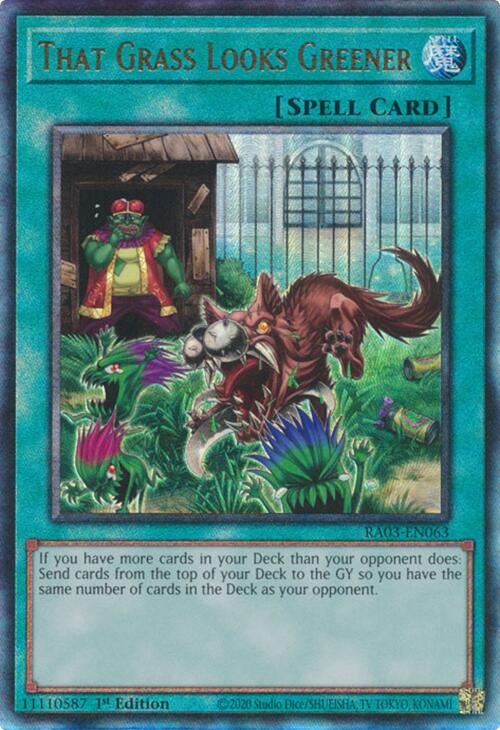That Grass Looks Greener (UTR) [RA03-EN063] Prismatic Ultimate Rare | The Time Vault CA
