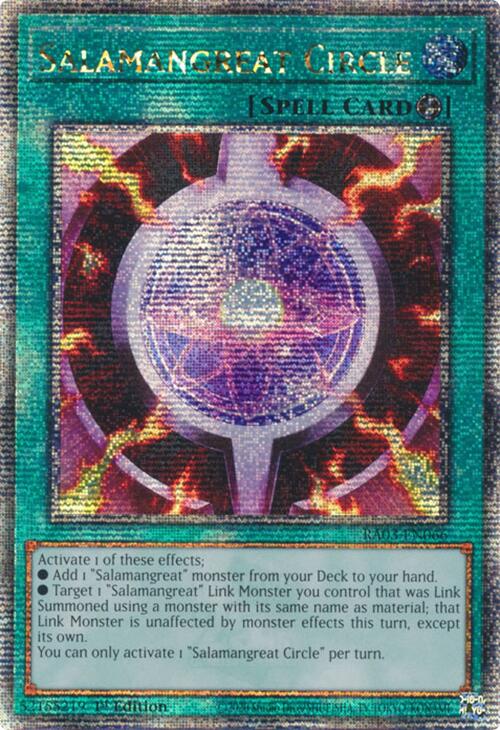 Salamangreat Circle (Quarter Century Secret Rare) [RA03-EN066] Quarter Century Secret Rare | The Time Vault CA