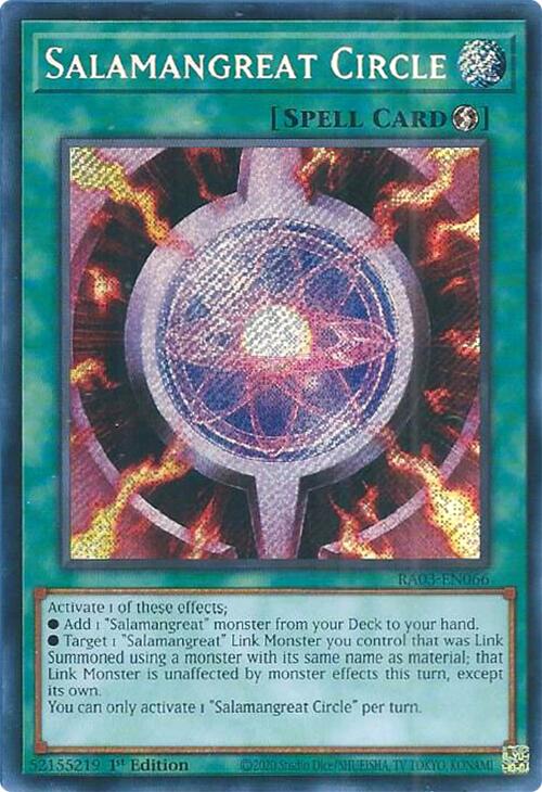 Salamangreat Circle (Secret Rare) [RA03-EN066] Secret Rare | The Time Vault CA