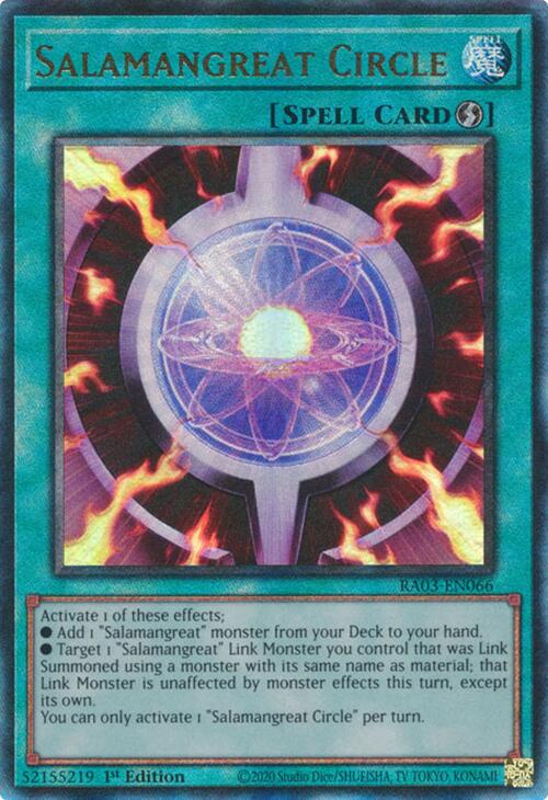 Salamangreat Circle (UTR) [RA03-EN066] Prismatic Ultimate Rare | The Time Vault CA