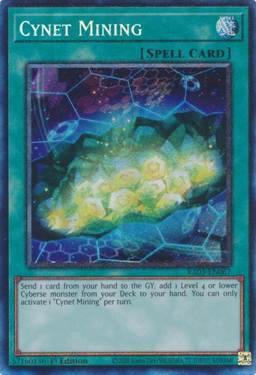 Cynet Mining (CR) [RA03-EN067] Prismatic Collector's Rare | The Time Vault CA