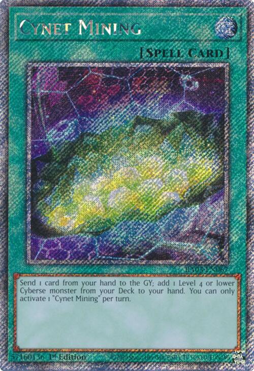 Cynet Mining (Platinum Secret Rare) [RA03-EN067] Platinum Secret Rare | The Time Vault CA