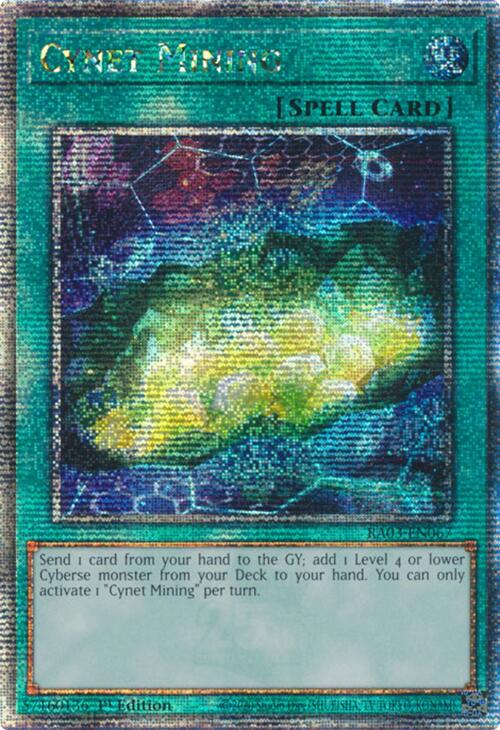 Cynet Mining (Quarter Century Secret Rare) [RA03-EN067] Quarter Century Secret Rare | The Time Vault CA