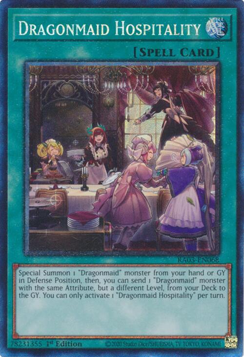 Dragonmaid Hospitality (CR) [RA03-EN068] Prismatic Collector's Rare | The Time Vault CA