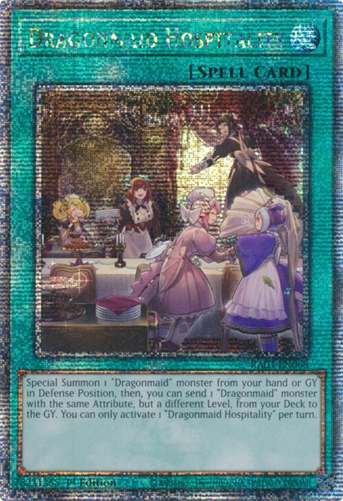 Dragonmaid Hospitality (Quarter Century Secret Rare) [RA03-EN068] Quarter Century Secret Rare | The Time Vault CA