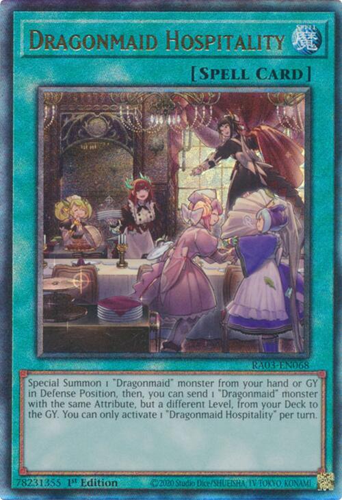 Dragonmaid Hospitality (UTR) [RA03-EN068] Prismatic Ultimate Rare | The Time Vault CA