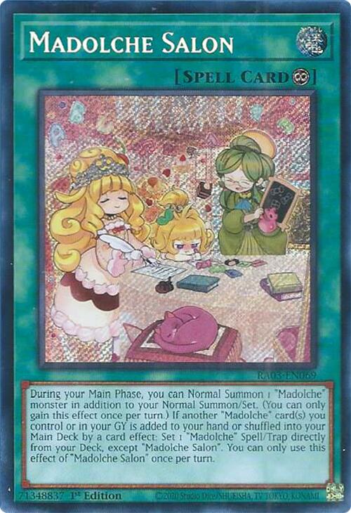 Madolche Salon (Secret Rare) [RA03-EN069] Secret Rare | The Time Vault CA