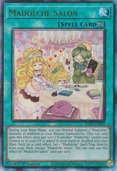 Madolche Salon (UTR) [RA03-EN069] Prismatic Ultimate Rare | The Time Vault CA