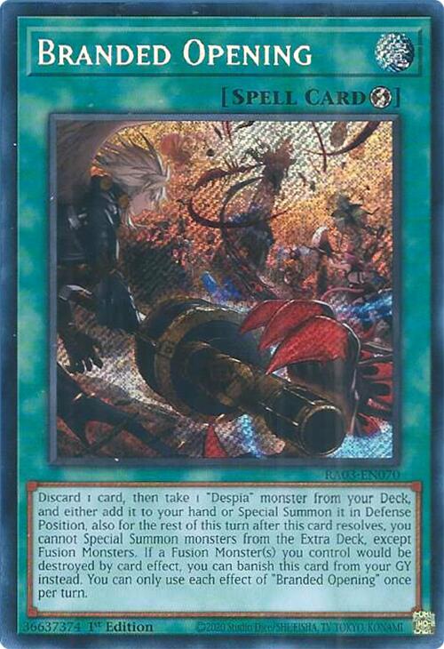 Branded Opening (Secret Rare) [RA03-EN070] Secret Rare | The Time Vault CA