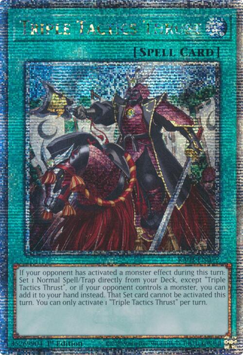 Triple Tactics Thrust (Quarter Century Secret Rare) [RA03-EN072] Quarter Century Secret Rare | The Time Vault CA