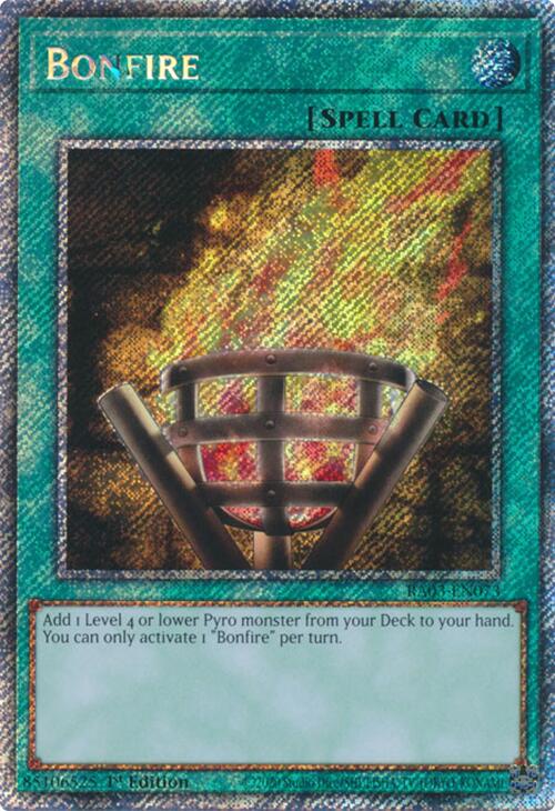 Bonfire (Platinum Secret Rare) [RA03-EN073] Platinum Secret Rare | The Time Vault CA