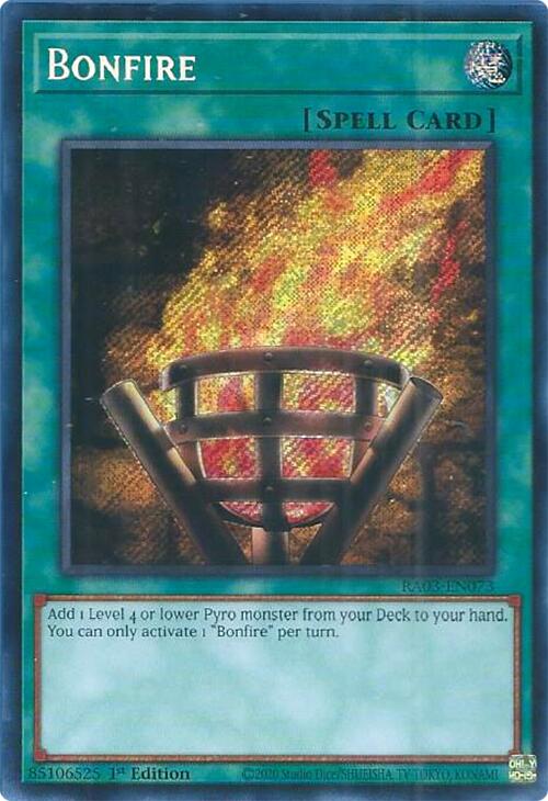 Bonfire (Secret Rare) [RA03-EN073] Secret Rare | The Time Vault CA