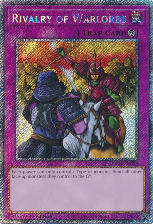 Rivalry of Warlords (Platinum Secret Rare) [RA03-EN075] Platinum Secret Rare | The Time Vault CA