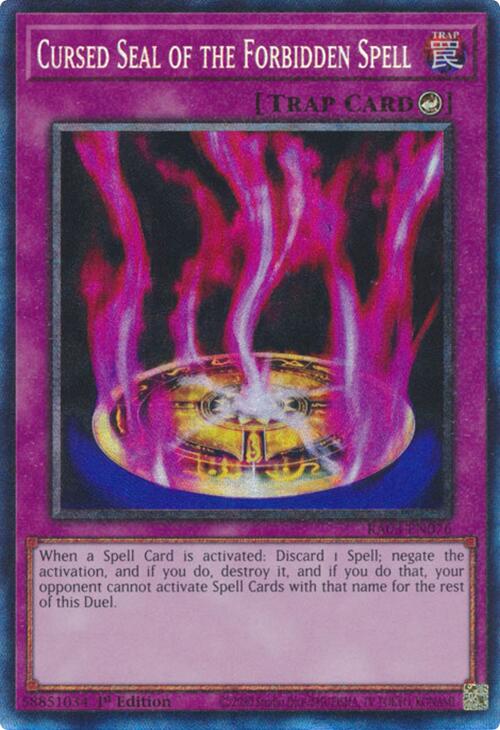 Cursed Seal of the Forbidden Spell (CR) [RA03-EN076] Prismatic Collector's Rare | The Time Vault CA