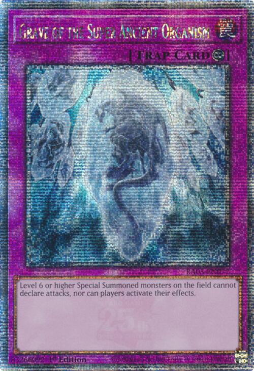 Grave of the Super Ancient Organism (Quarter Century Secret Rare) [RA03-EN077] Quarter Century Secret Rare | The Time Vault CA