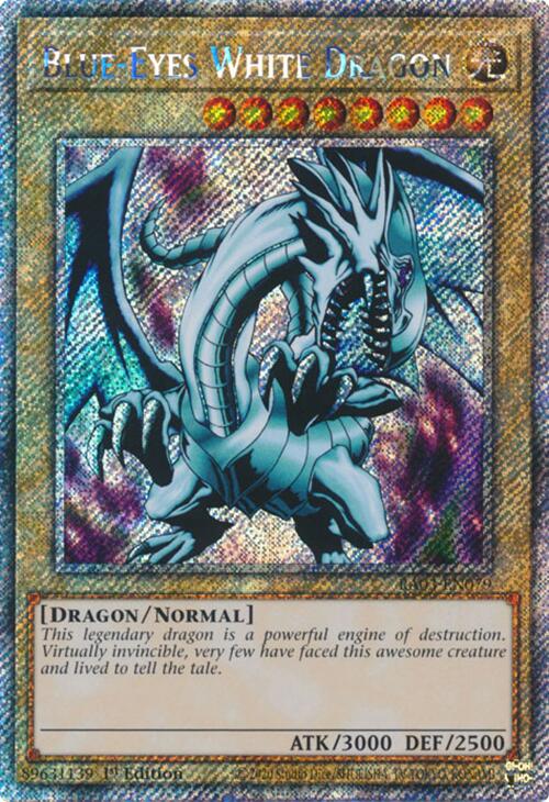 Blue-Eyes White Dragon (Platinum Secret Rare) [RA03-EN079] Platinum Secret Rare | The Time Vault CA