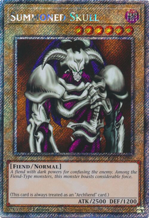 Summoned Skull (Platinum Secret Rare) [RA03-EN086] Platinum Secret Rare | The Time Vault CA