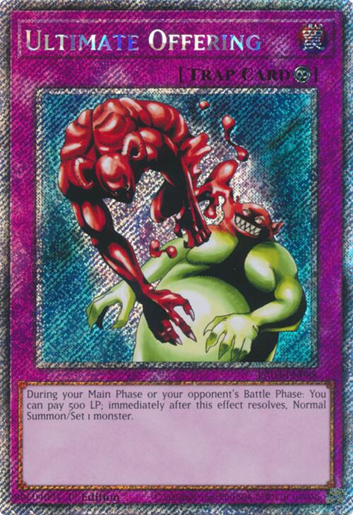 Ultimate Offering (Platinum Secret Rare) [RA03-EN088] Platinum Secret Rare | The Time Vault CA