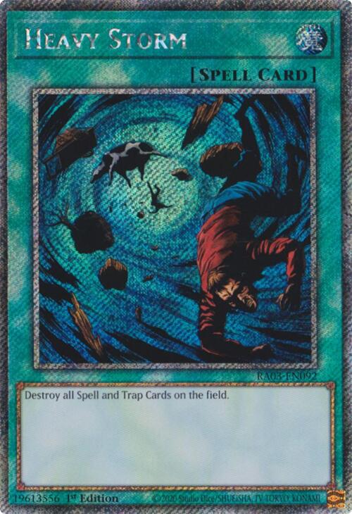 Heavy Storm (Platinum Secret Rare) [RA03-EN092] Platinum Secret Rare | The Time Vault CA