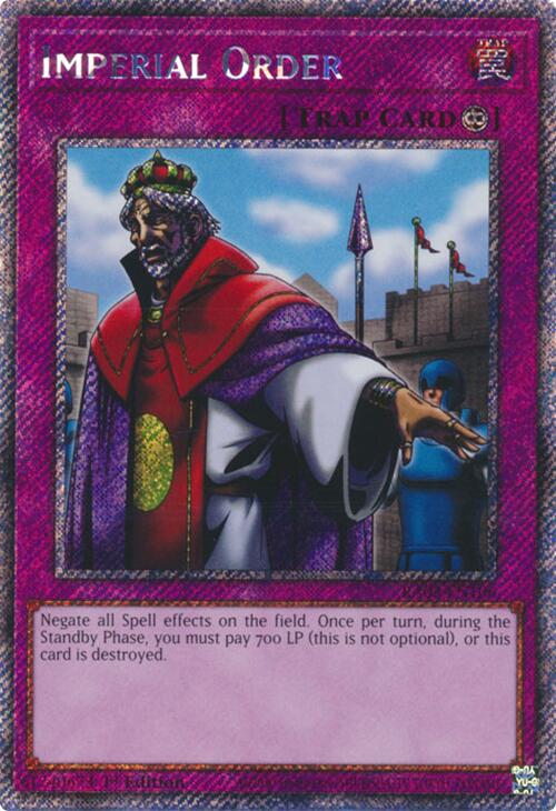Imperial Order (Platinum Secret Rare) [RA03-EN106] Platinum Secret Rare | The Time Vault CA