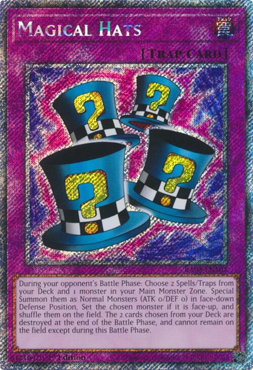 Magical Hats (Platinum Secret Rare) [RA03-EN107] Platinum Secret Rare | The Time Vault CA