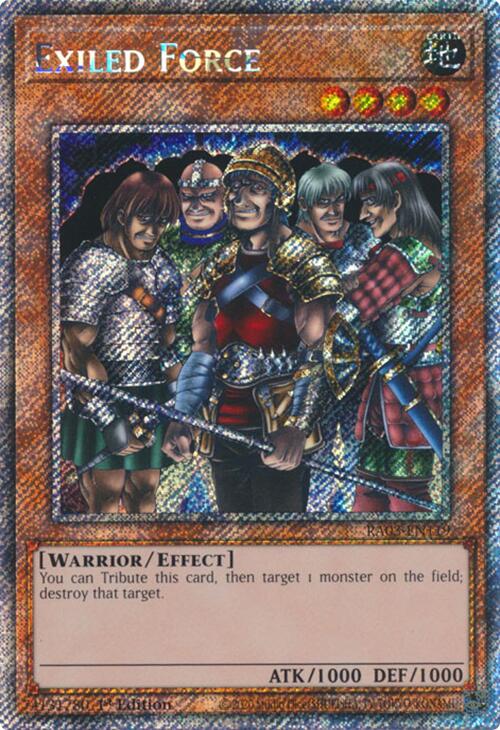 Exiled Force (Platinum Secret Rare) [RA03-EN119] Platinum Secret Rare | The Time Vault CA