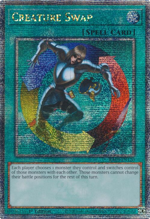 Creature Swap (Quarter Century Secret Rare) [RA03-EN120] Quarter Century Secret Rare | The Time Vault CA