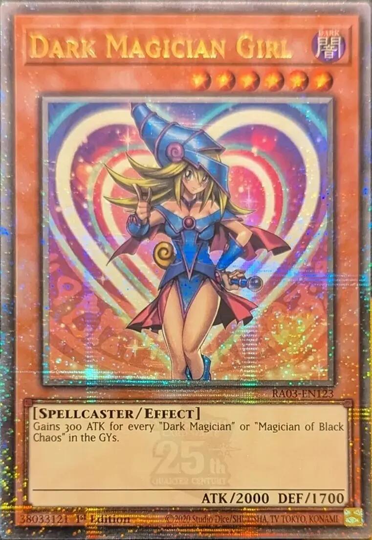 Dark Magician Girl (Quarter Century Secret Rare) [RA03-EN123] Quarter Century Secret Rare | The Time Vault CA