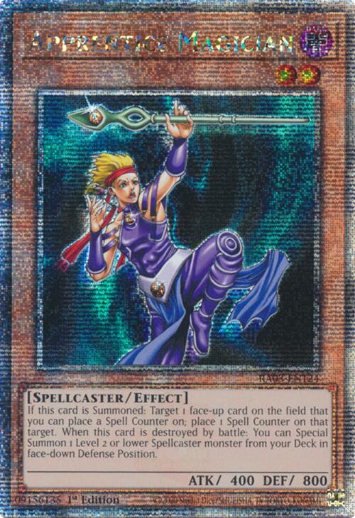 Apprentice Magician (Quarter Century Secret Rare) [RA03-EN124] Quarter Century Secret Rare | The Time Vault CA