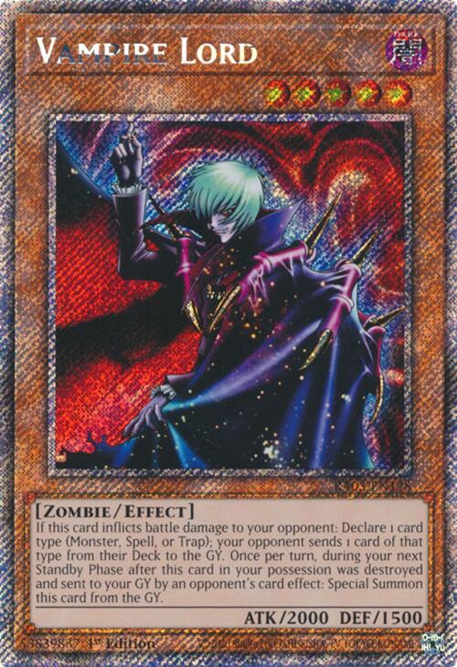 Vampire Lord (Platinum Secret Rare) [RA03-EN128] Platinum Secret Rare | The Time Vault CA