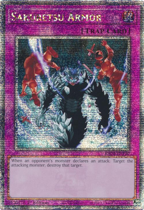 Sakuretsu Armor (Quarter Century Secret Rare) [RA03-EN130] Quarter Century Secret Rare | The Time Vault CA