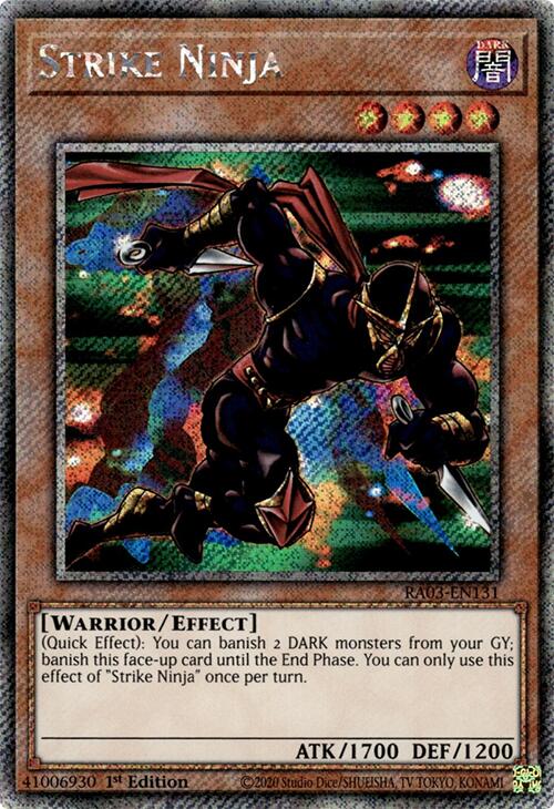 Strike Ninja (Platinum Secret Rare) [RA03-EN131] Platinum Secret Rare | The Time Vault CA