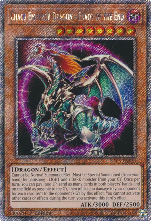 Chaos Emperor Dragon - Envoy of the End (Platinum Secret Rare) [RA03-EN133] Platinum Secret Rare | The Time Vault CA