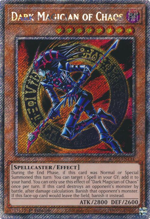 Dark Magician of Chaos (Platinum Secret Rare) [RA03-EN134] Platinum Secret Rare | The Time Vault CA