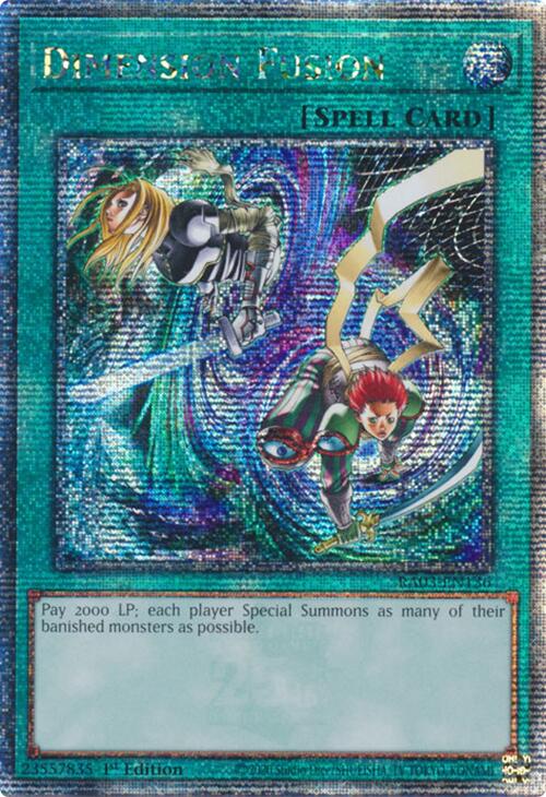 Dimension Fusion (Quarter Century Secret Rare) [RA03-EN136] Quarter Century Secret Rare | The Time Vault CA