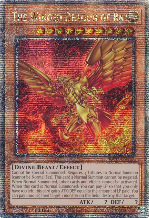 The Winged Dragon of Ra (Quarter Century Secret Rare) [RA03-EN137] Quarter Century Secret Rare | The Time Vault CA