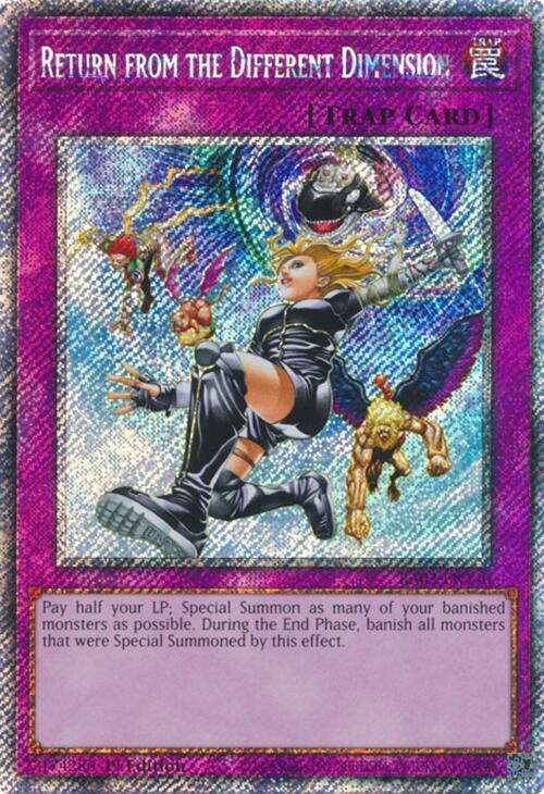 Return from the Different Dimension (Platinum Secret Rare) [RA03-EN140] Platinum Secret Rare | The Time Vault CA