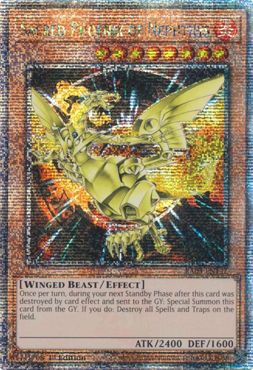 Sacred Phoenix of Nephthys (Quarter Century Secret Rare) [RA03-EN147] Quarter Century Secret Rare | The Time Vault CA