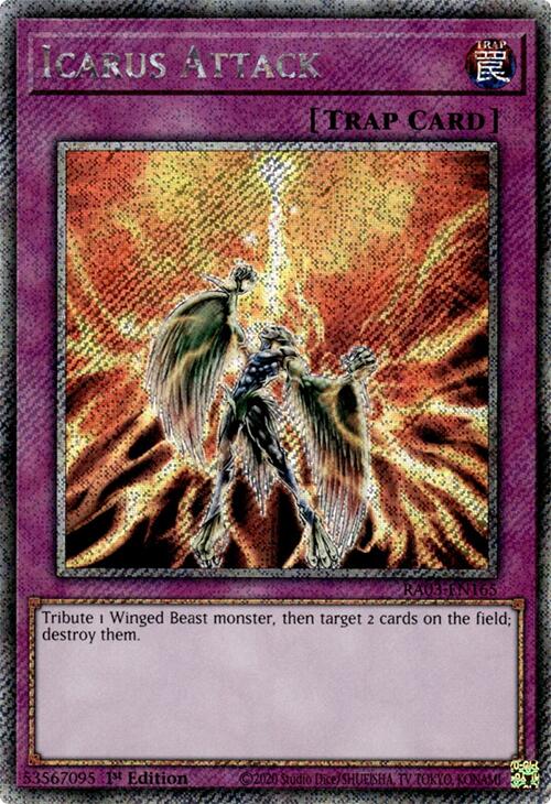 Icarus Attack (Platinum Secret Rare) [RA03-EN165] Platinum Secret Rare | The Time Vault CA