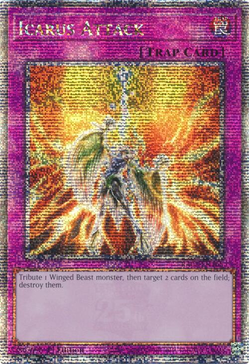 Icarus Attack (Quarter Century Secret Rare) [RA03-EN165] Quarter Century Secret Rare | The Time Vault CA