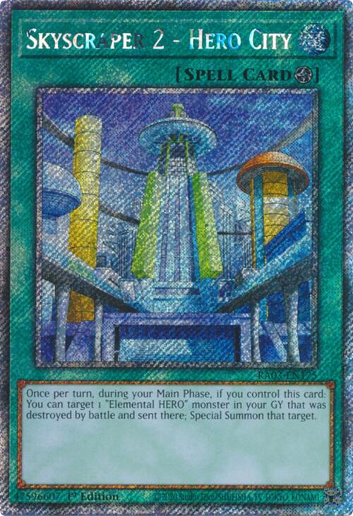 Skyscraper 2 - Hero City (Platinum Secret Rare) [RA03-EN175] Platinum Secret Rare | The Time Vault CA