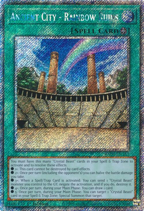 Ancient City - Rainbow Ruins (Platinum Secret Rare) [RA03-EN181] Platinum Secret Rare | The Time Vault CA