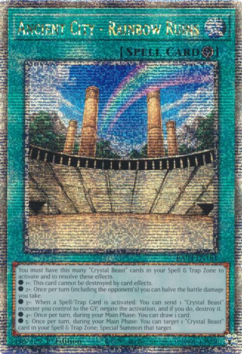 Ancient City - Rainbow Ruins (Quarter Century Secret Rare) [RA03-EN181] Quarter Century Secret Rare | The Time Vault CA