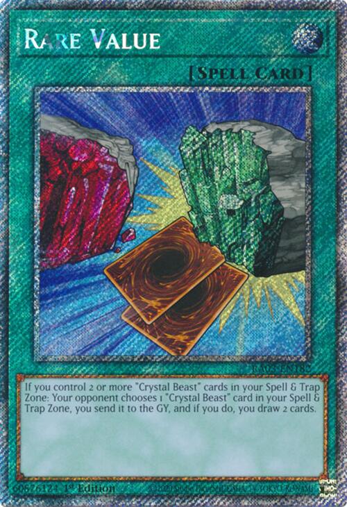 Rare Value (Platinum Secret Rare) [RA03-EN182] Platinum Secret Rare | The Time Vault CA