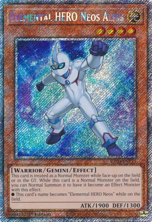 Elemental HERO Neos Alius (Platinum Secret Rare) [RA03-EN184] Platinum Secret Rare | The Time Vault CA