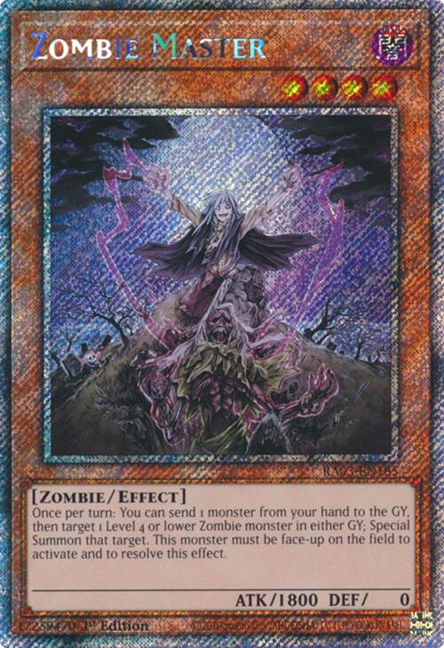 Zombie Master (Platinum Secret Rare) [RA03-EN185] Platinum Secret Rare | The Time Vault CA