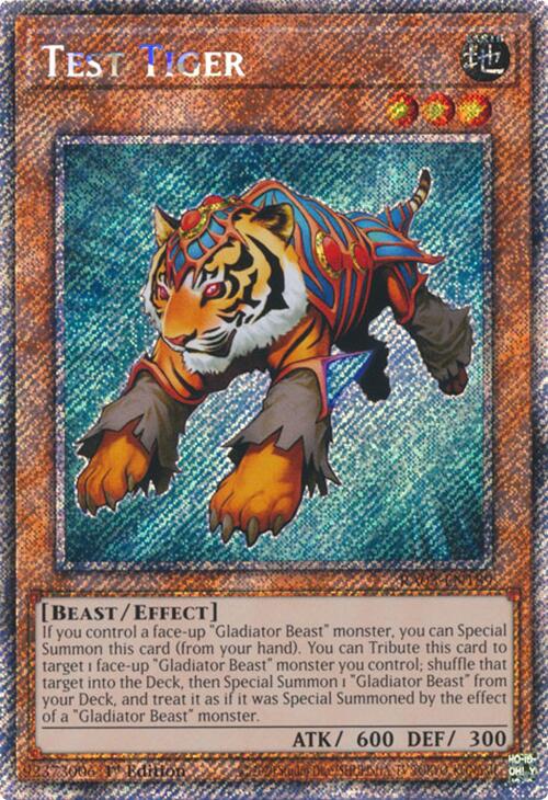 Test Tiger (Platinum Secret Rare) [RA03-EN189] Platinum Secret Rare | The Time Vault CA